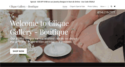 Desktop Screenshot of cliquegallery.com